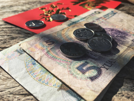 Red envelope in chinese new year festival