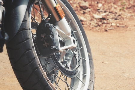 Motorcycles wheelsの写真素材