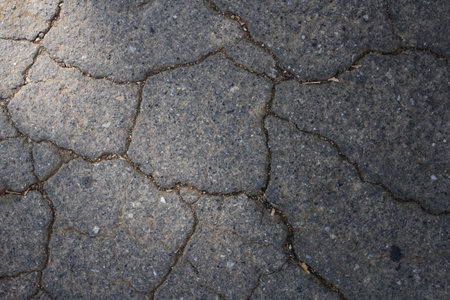 Cracks on the road