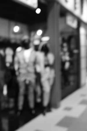 Blurred people shopping mallの写真素材