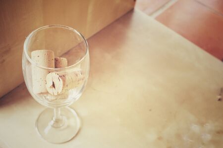 Wine corksの写真素材