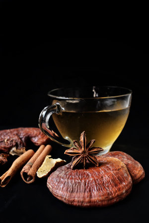 Ganoderma lucidum tea - Ling zhi mushroom.