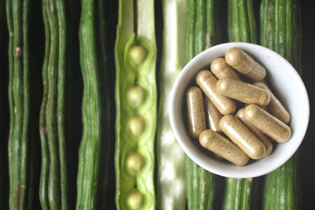 Moringa with capsuleの写真素材