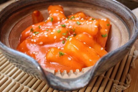 Rice cake korean foodの写真素材