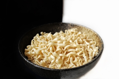 Dry instant noodleの写真素材