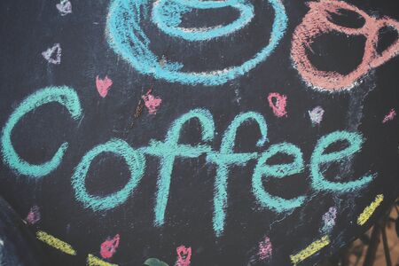 Coffee signboardの写真素材