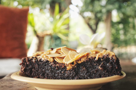 Chocolate brownies cakeの写真素材