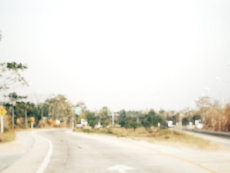 Blurred of roadの写真素材