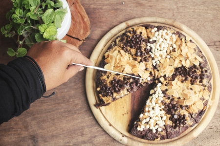 Chocolate brownies cakeの写真素材