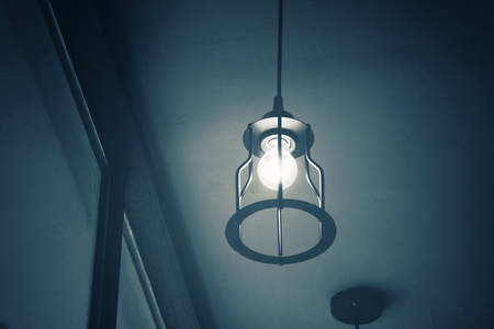 Vintage light bulbの写真素材