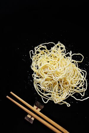 Egg noodlesの写真素材