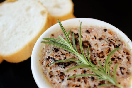 Liver pate with bread