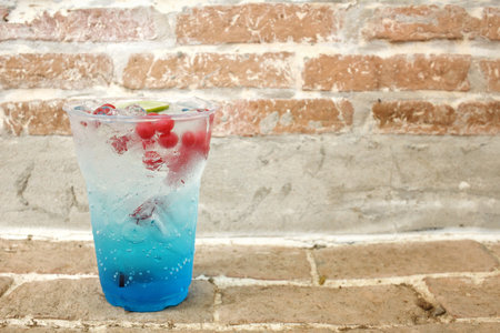 Blue cocktail