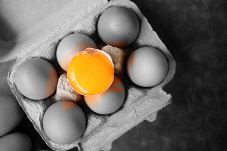 Eggs in box