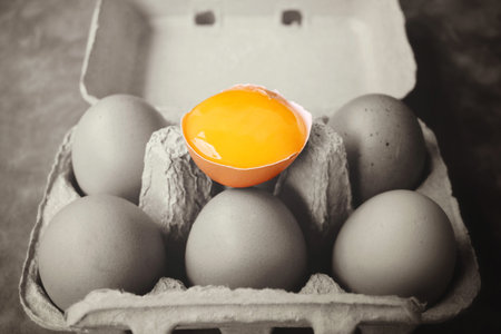 Eggs in box