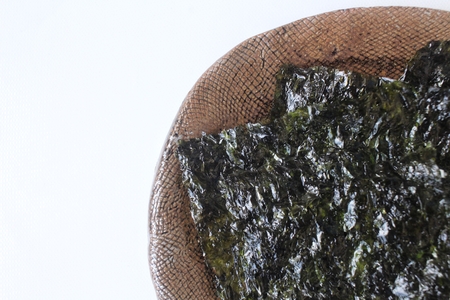 Korean seaweed isolatedの写真素材