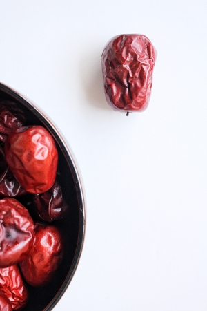 Dried jujube isolatedの写真素材