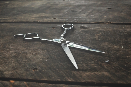 Hair cutting shearsの写真素材