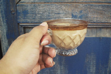 Woman drinking coffeeの写真素材