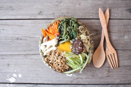 Bibimbap korean foodの写真素材