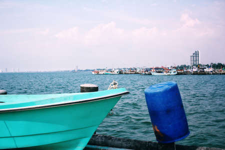 Canoe on the seaの写真素材