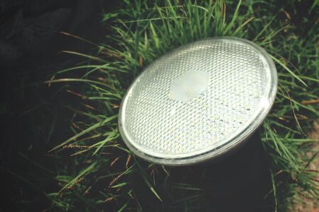 Lamp in the gardenの写真素材