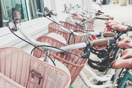 Bicycle handlebarの写真素材