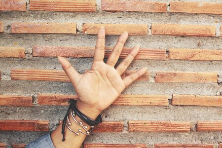 Five fingersの写真素材