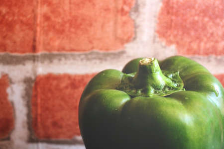 Green bell pepperの写真素材