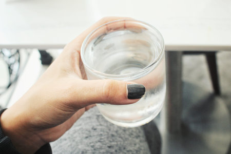 Woman drinking water