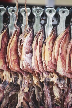 Dried squid Thai street foodの写真素材