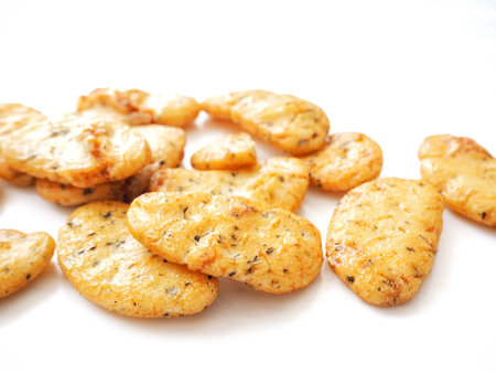 Snack of senbei rice cake japanese