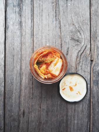 Kimchi korean foodの写真素材