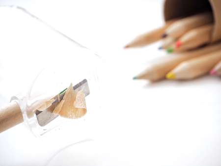 Color pencils isolatedの写真素材