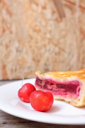 Cherry pieの写真素材