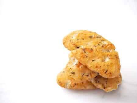 Snack of senbei rice cake japanese