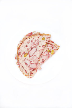 Pistachio ham isolated