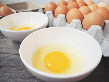 Eggs in boxの写真素材