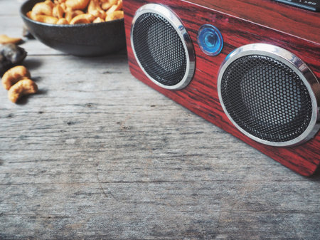wireless speaker with cashew nuts