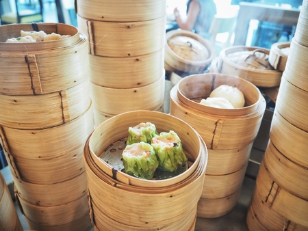 Dim sum shumaiの写真素材