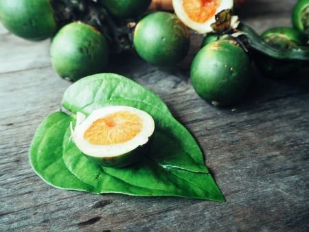 Betel nut and leafの写真素材