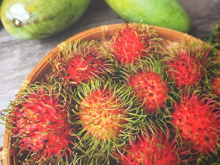 Rambutan fruitの写真素材
