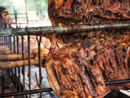 BBQ pork ribsの写真素材