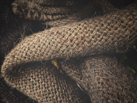 Sack textureの写真素材