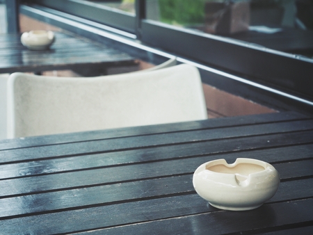 Ceramic ashtrayの写真素材