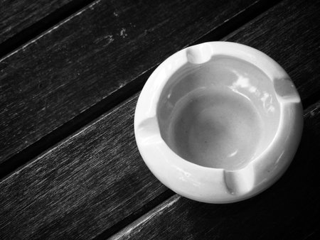 Ceramic ashtrayの写真素材