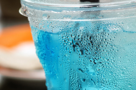 Blue drinkの写真素材