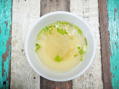 Chicken soup stockの写真素材