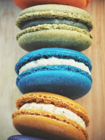 Colorful macaroonの写真素材