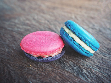 Colorful macaroonの写真素材